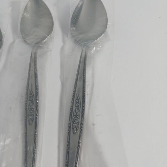 Interpur Stainless Steel Flatware Spoons Single Rose & Vine Made In Korea - Picture 2 of 7